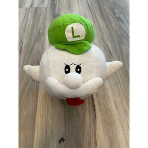 Super Mario Galaxy Boo Ghost Luigi Banpresto 2006 Plush Toy Stuffed Ghost Hat